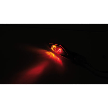 Feu arrière à LED haute, finein, braquage de signal de virage à la tête de stylo double, noir, teinté