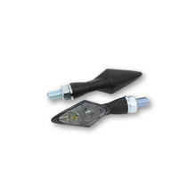 Feu arrière à LED haute, finein, braquage de signal de virage à la tête de stylo double, noir, teinté