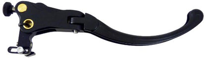 Outletdeal - Opklapbare magnesium remhendel met kromming voor diverse Honda-, Kawasaki-, Suzuki- en Triumph-modellen (2004-2012)