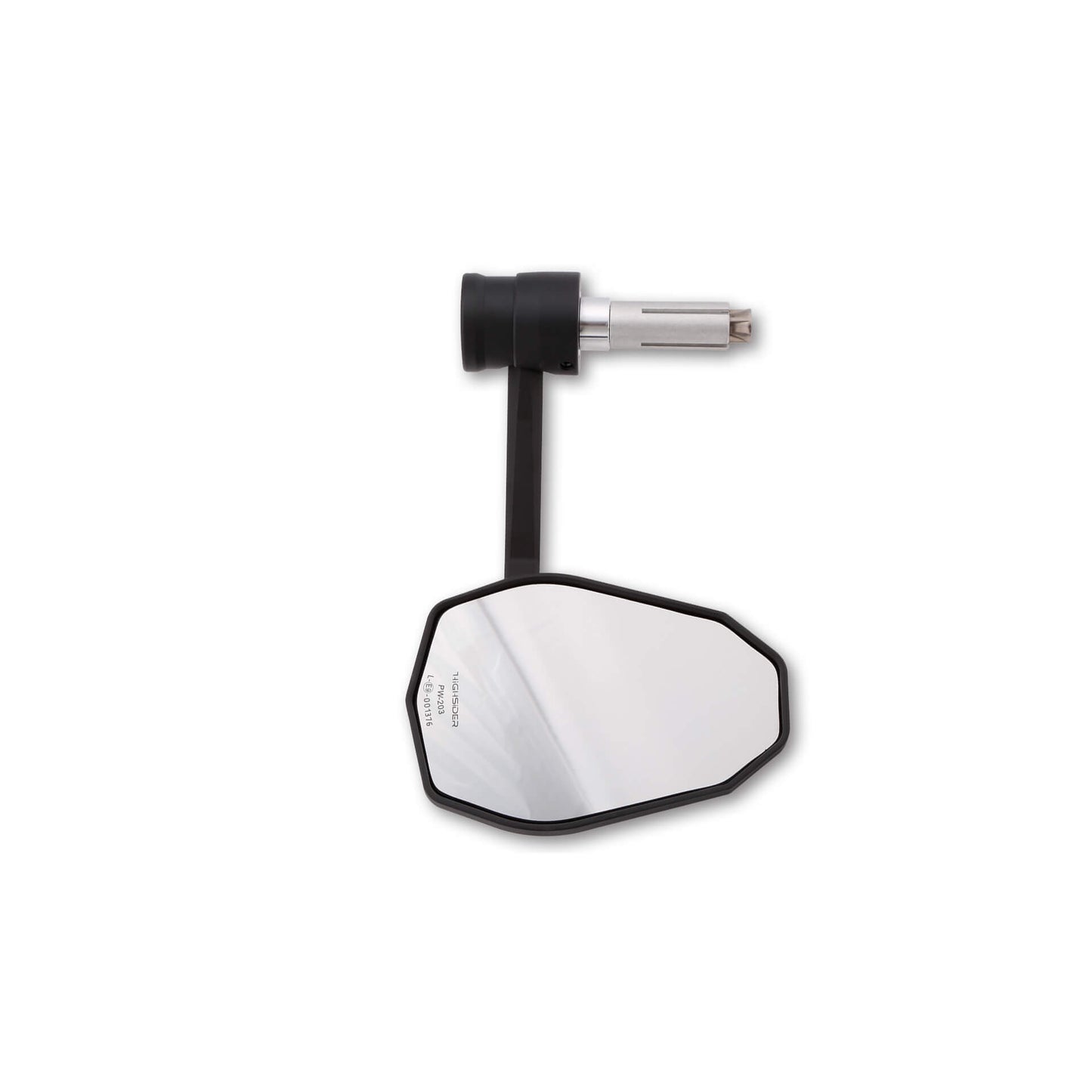 Miroir d'extrémité du guidon HighSider Victory-X RIM AVEC SIGNAGE DE TORT / POSITION LED