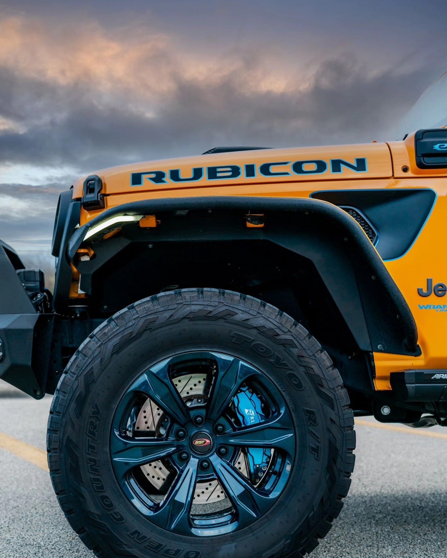 BST Tuff TEK velgenset 9" x 20" ET -8,8 (4 stuks) Jeep Wrangler Sahara (2007-2018)