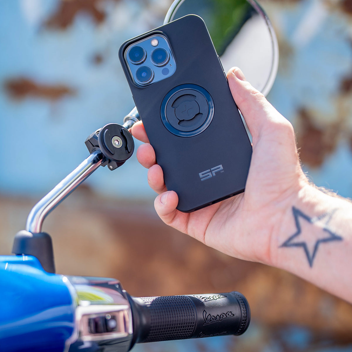 SP Connect Mirror Mount – telefoonhouder voor spiegelstang – afbeelding 2