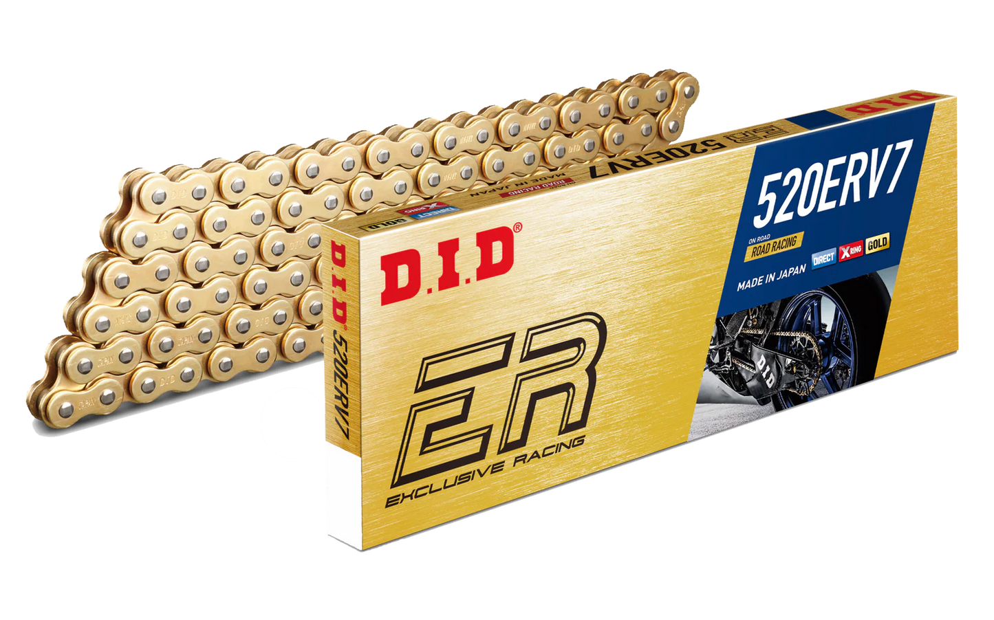 D.I.D ketting ERV7 (goud) 520 - 120 Ducati 848 (2008-2013)