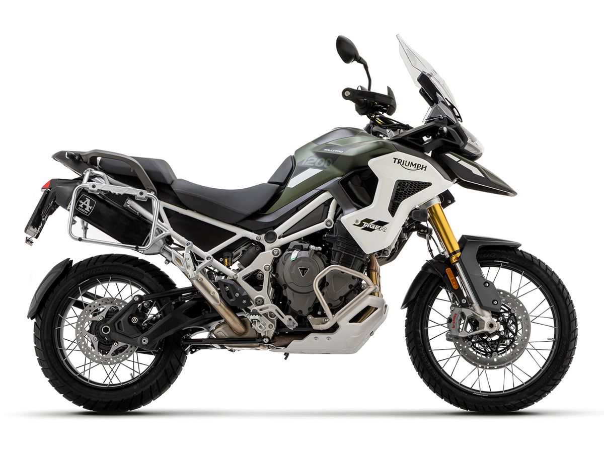 Arrow Veloce Aluminium Dark uitlaat – Triumph Tiger 1200 (2025+) Euro5+
