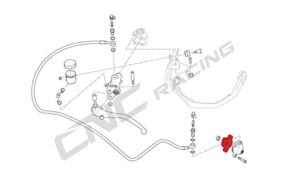 Drukzuiger koppeling bevestigingsbeugel Ducati Panigale V2S FB63 (2026)