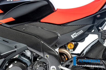 Tankcover zijpaneel links glanzend carbon Aprilia RSV4 Factory (2021-2024)