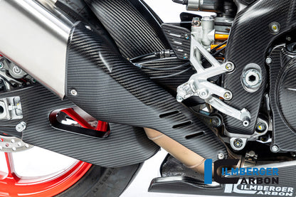 Exhaust Heat Shield Matt carbon Aprilia Tuono V4 Factory (2025+)