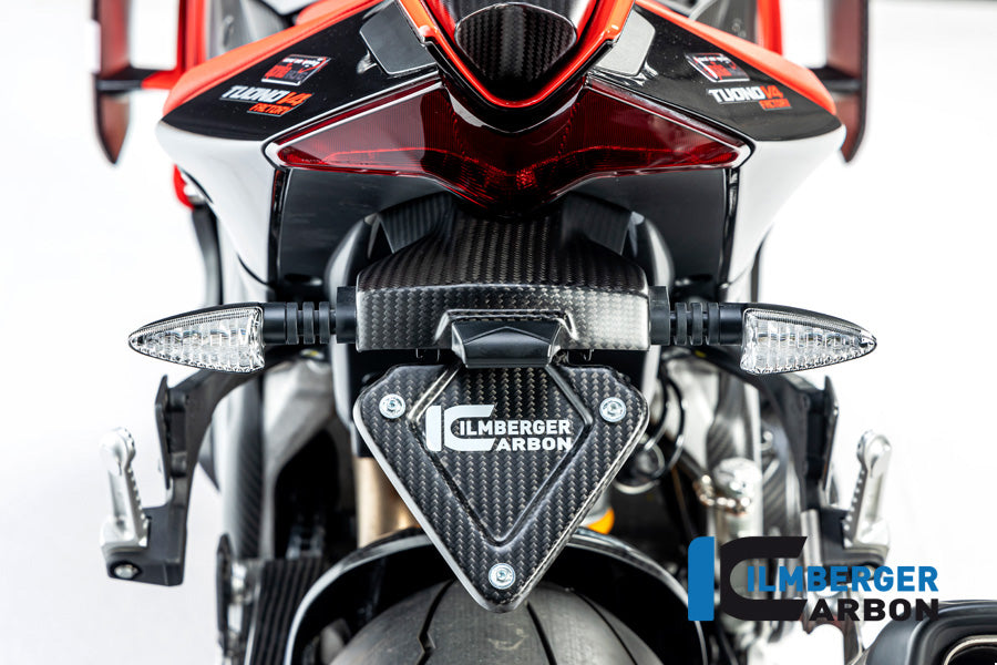 Support de plaque d'immatriculation Matt Carbon Aprilia RSV4 (2021+)