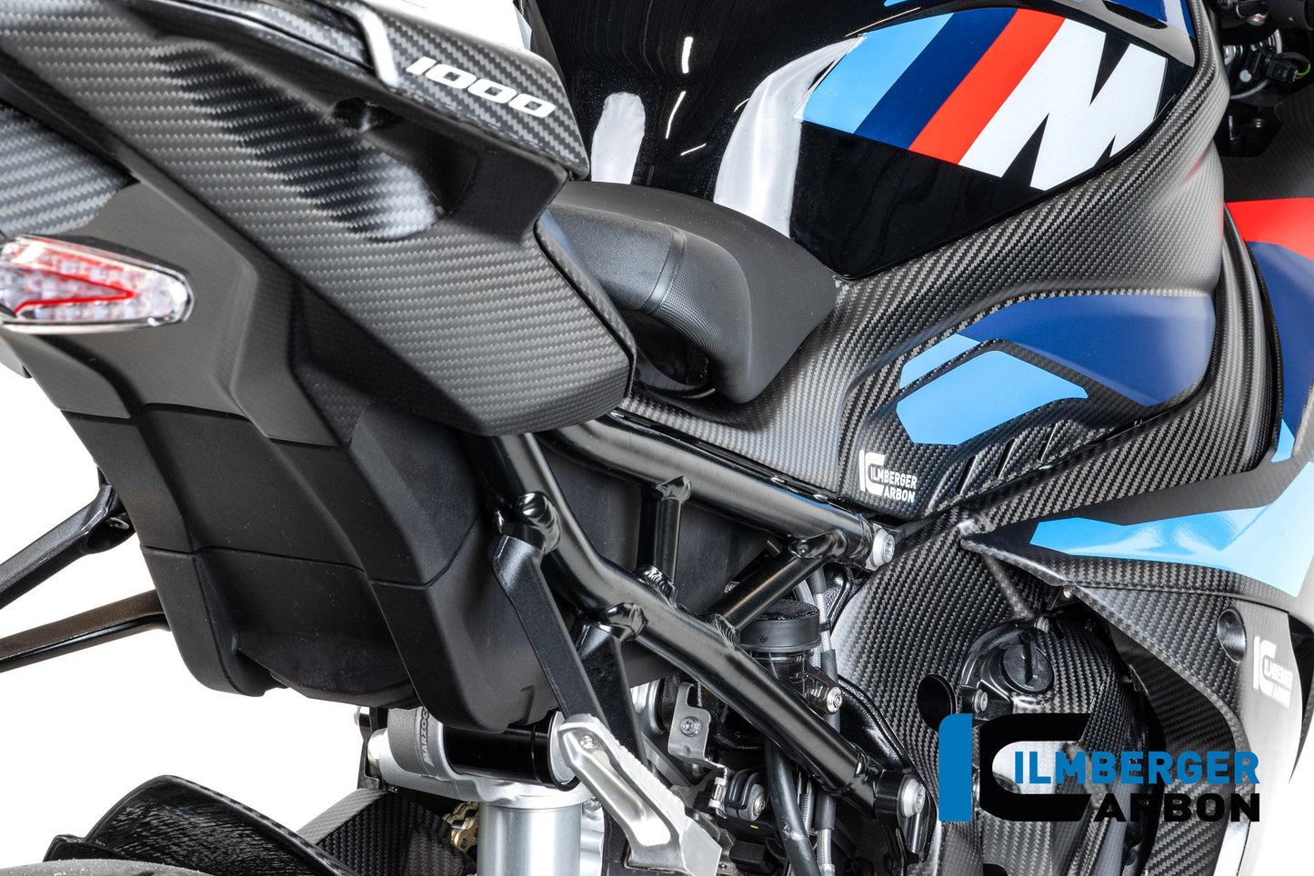 Tank zijpaneel rechts compleet mat carbon BMW M 1000 RR Street (2021-2022)