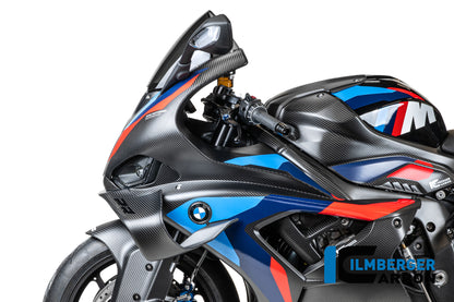 Tank zijpaneel links compleet mat carbon BMW M 1000 RR Street (2025+)