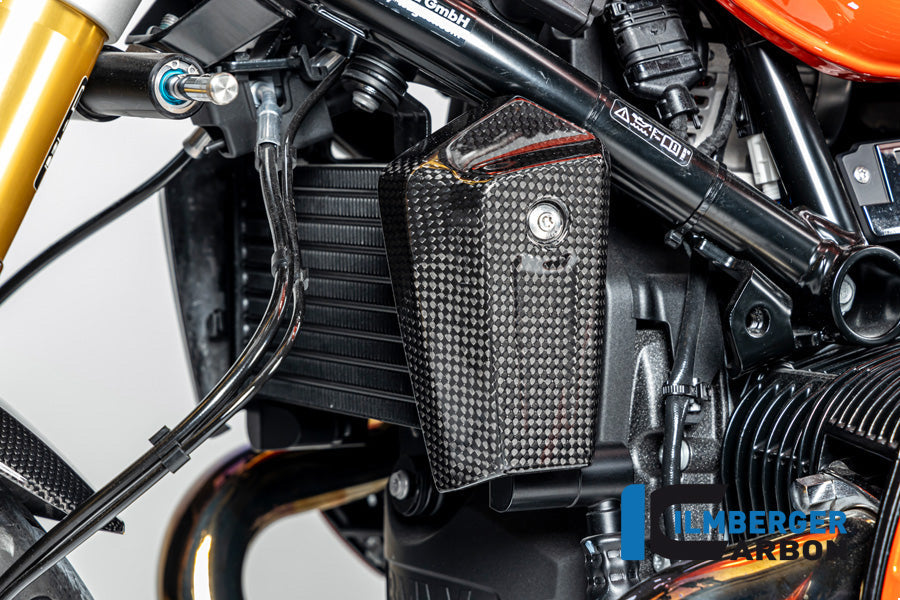 Oliekoeler zijpaneel links glanzend carbon R12 G/S (2025+)