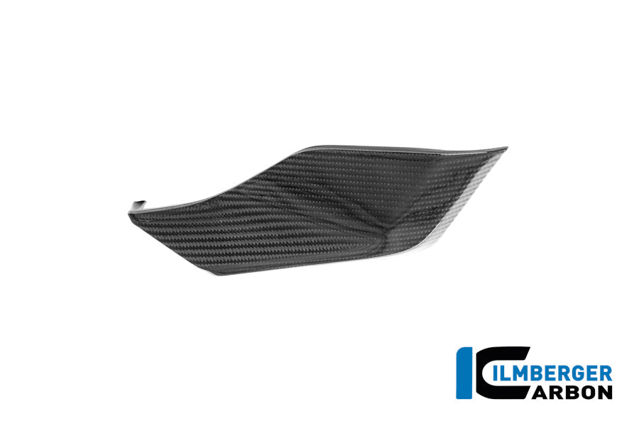 Zijkuip onder de tank links (onderpaneel) glanzend carbon BMW R1300GS Adventure Triple Black (2024+)