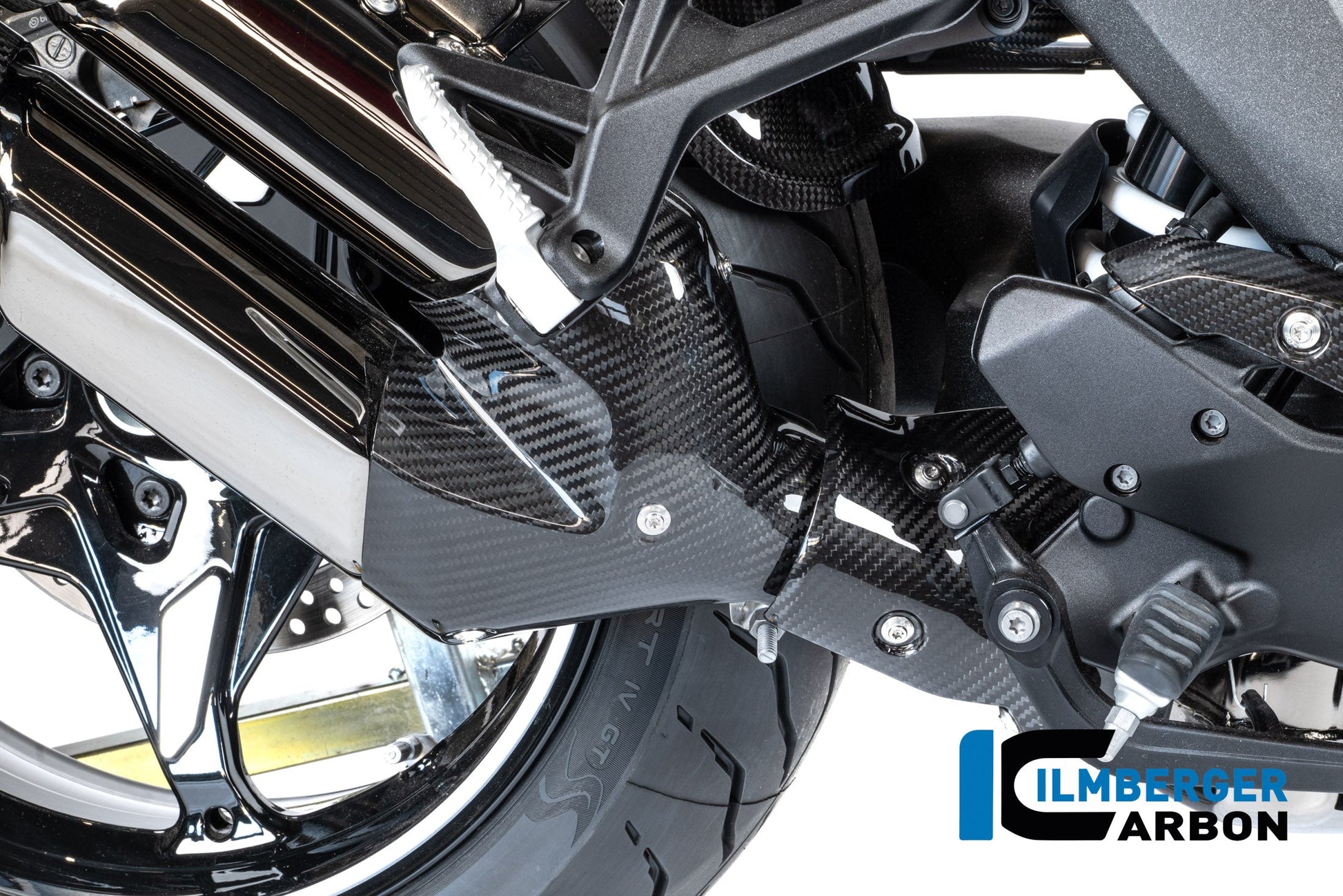 Uitlaat hitteschildset carbon hoogglans BMW R1300R Exclusive (2025+)