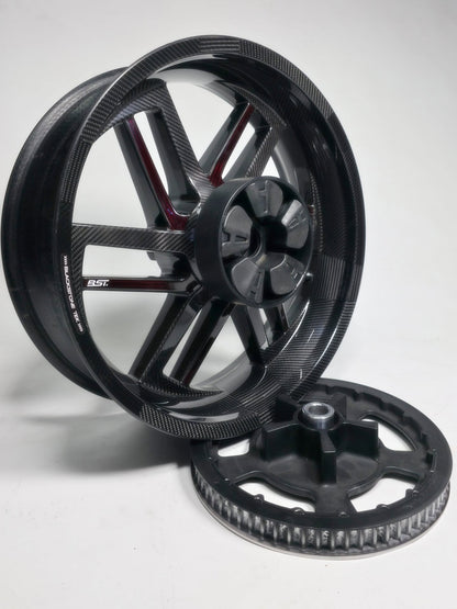 BST Torque TEK 3.5x21" carbon voorvelg voor Harley Davidson FXDL Low Rider (2008-2017)