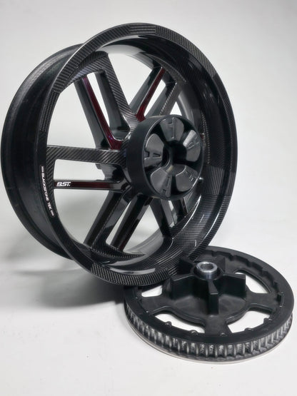 BST Reaper TEK 5.5x18'' carbon achtervelg voor Harley Davidson FLHR Road King (2014-2020)