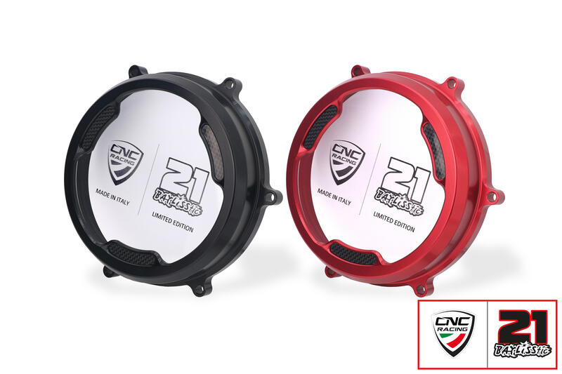 Couvercle de couplage transparent avec incrustation de fibre de carbone Pramac Limited Edition Ducati Panigale 959 Corse (2018-2019)