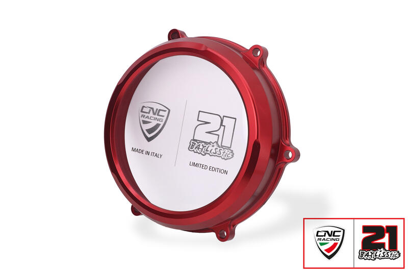 Transparant Koppelingsdeksel Troy Bayliss Limited Edition Ducati Panigale V4 Tricolore (2018+)