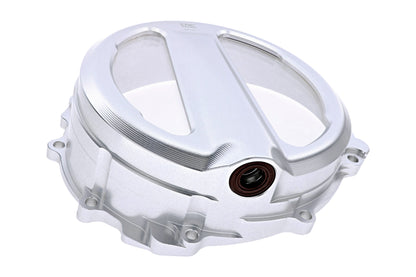 Open koppelingsdeksel met lexaan venster MV Agusta F3 675 RC (2012-2021) zilver vooraanzicht