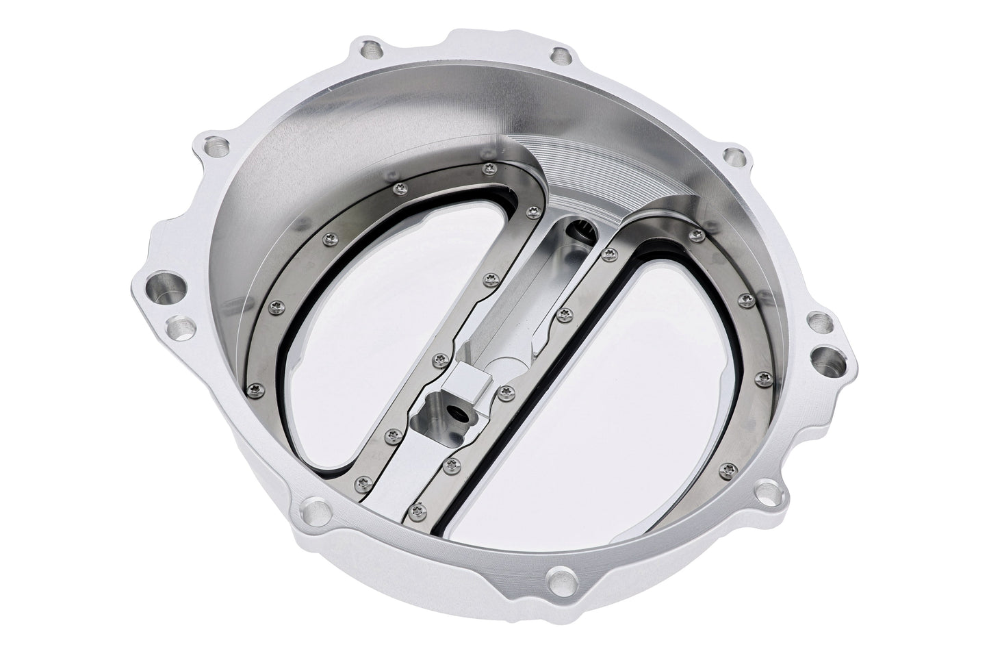 Open koppelingsdeksel met lexaan venster MV Agusta Dragster 800 RR E4 (2018-2020) zilver achteraanzicht binnenkant met seal