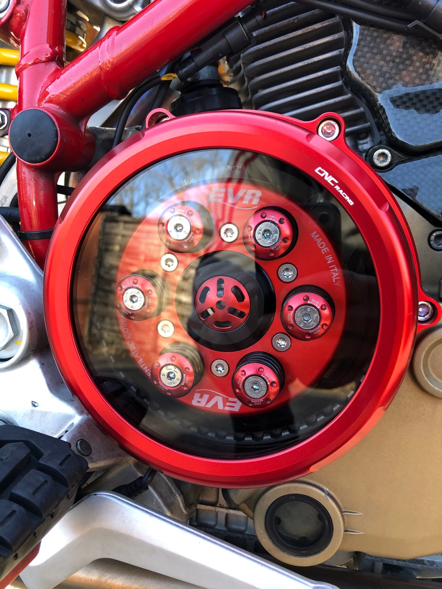 Transparant koppelingsdeksel 'Clear' voor Ducati Hypermotard 1100 (2007-2012)
