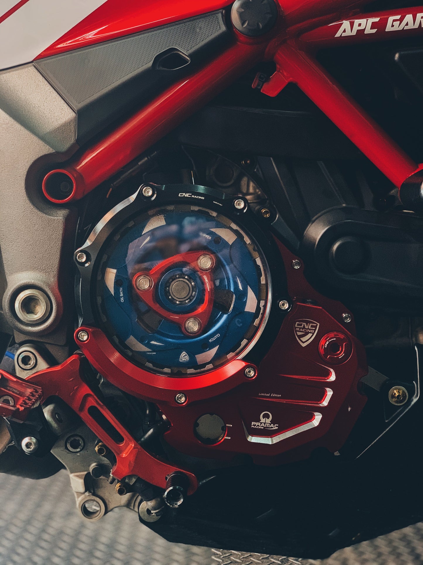 Couverture d'embrayage claire Pramac Racing Edition Ducati Ducati Multistrada 1200 S D Air (2015-2017)