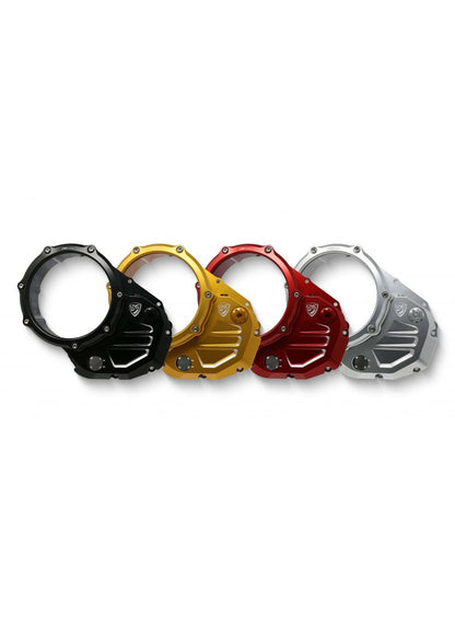 Clutch Cover Bicolore Monster 937 / DesertX - Pramac Racing Limited Edition - Silver Coloured-Red