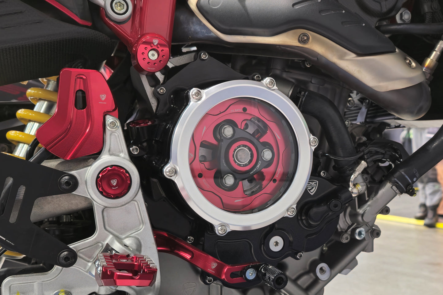Couvercle d'embrayage transparent du bain d'huile Ducati Hypermotard 698 2024+