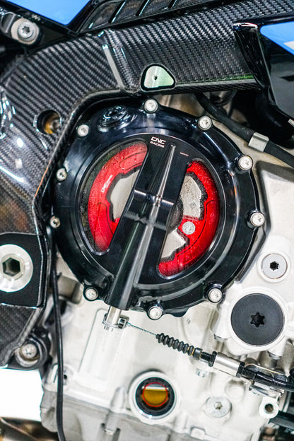 Voordeelpakket transparant koppelingsdeksel + drukplaatcover BMW S1000RR (2025+)