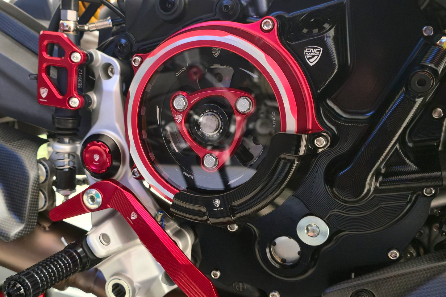 Transparant koppelingsdeksel Ducati Panigale V2 MM93 (2026)