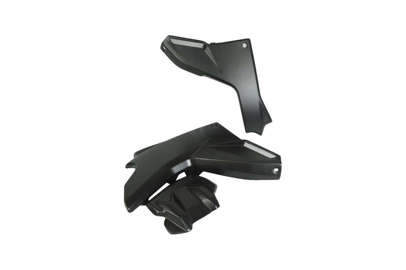 Panneaux de carbone LightEch sous le réservoir (2 pcs.) (Brillant) Ducati Multistrada V4 Pikes Peak (2022+)