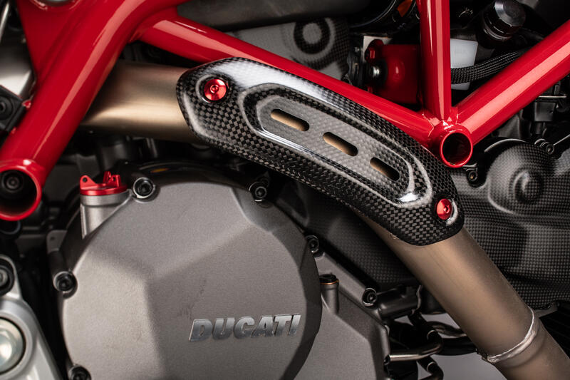 Lightech carbon tank cover (glanzend) Ducati Hypermotard 950 RVE (2020-2025)