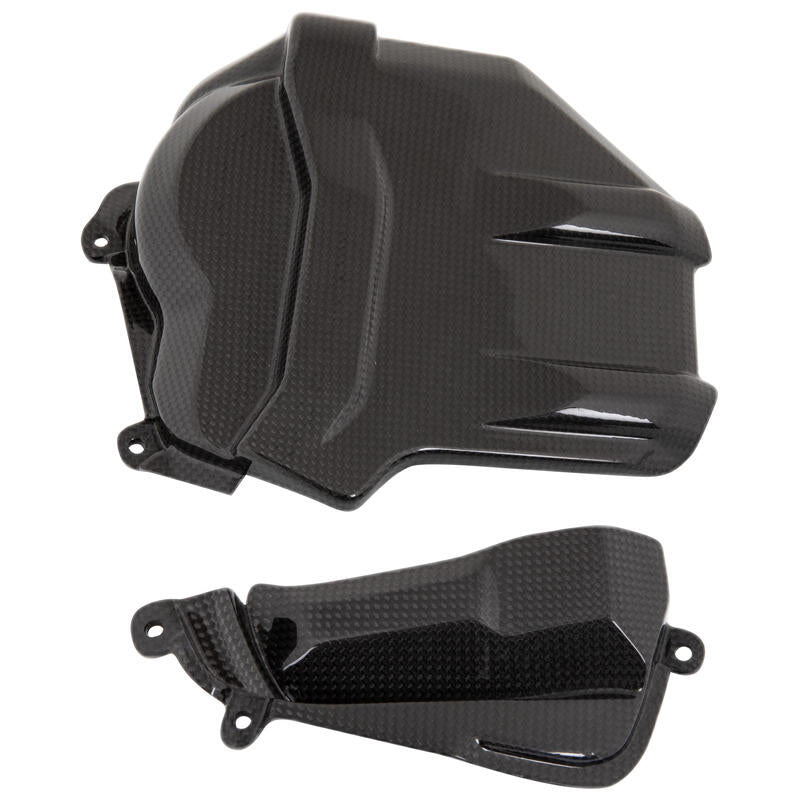 Couvertures de blocs de moteur en carbone LightEch (2 pcs.) (Glossy) Ducati Panigale V4 S (2018-2024)