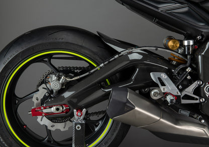 Achterbrug cover set (2 st.) glanzend carbon Triumph Street Triple 765 RS (2017-2019)