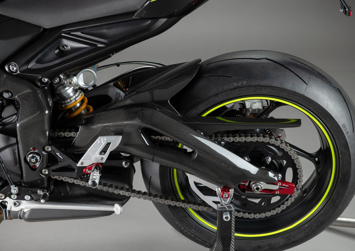 Achterbrug cover set (2 st.) glanzend carbon Triumph Street Triple 765 RS (2017-2019)