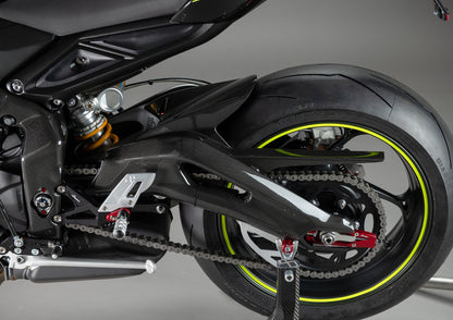 Achterbrug cover set (2 st.) glanzend carbon Triumph Street Triple 765 RS (2017-2019)