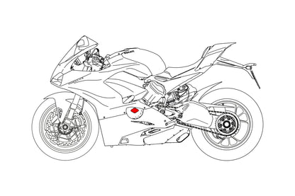Couverture d'inspection de synchronisation Ducati V4S Ducati Panigale V4S (2025+)