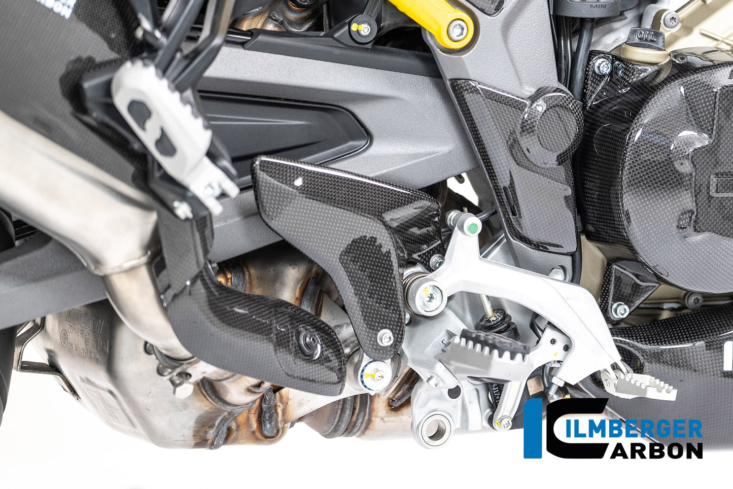 Heelplate rechts glanzend carbon Ducati Multistrada V4 (2025+)