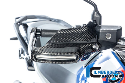 Handkap handbeschermer Hoog met Knipperlicht rechts glanzend carbon BMW R1300GS Adventure Trophy 2024+