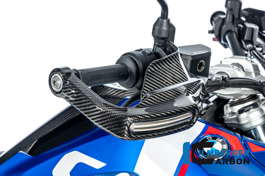 Handkap handbeschermer Hoog met Knipperlicht rechts glanzend carbon BMW R1300GS 2023+