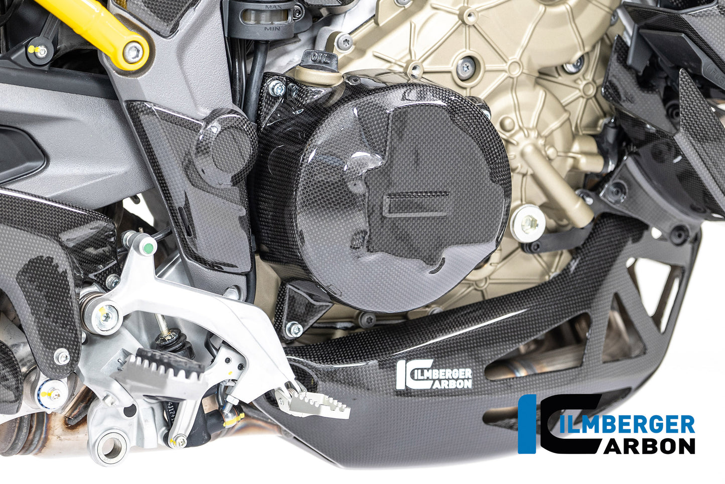 Koppelingsdeksel beschermer glanzend carbon Ducati Multistrada V4 (2025+)