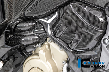 Waterpomp beschermer glanzend carbon Ducati Multistrada V4 Pikes Peak (2022-2024)