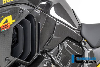 Linker tankcover glanzend carbon Ducati Multistrada V4 (2021-2024)