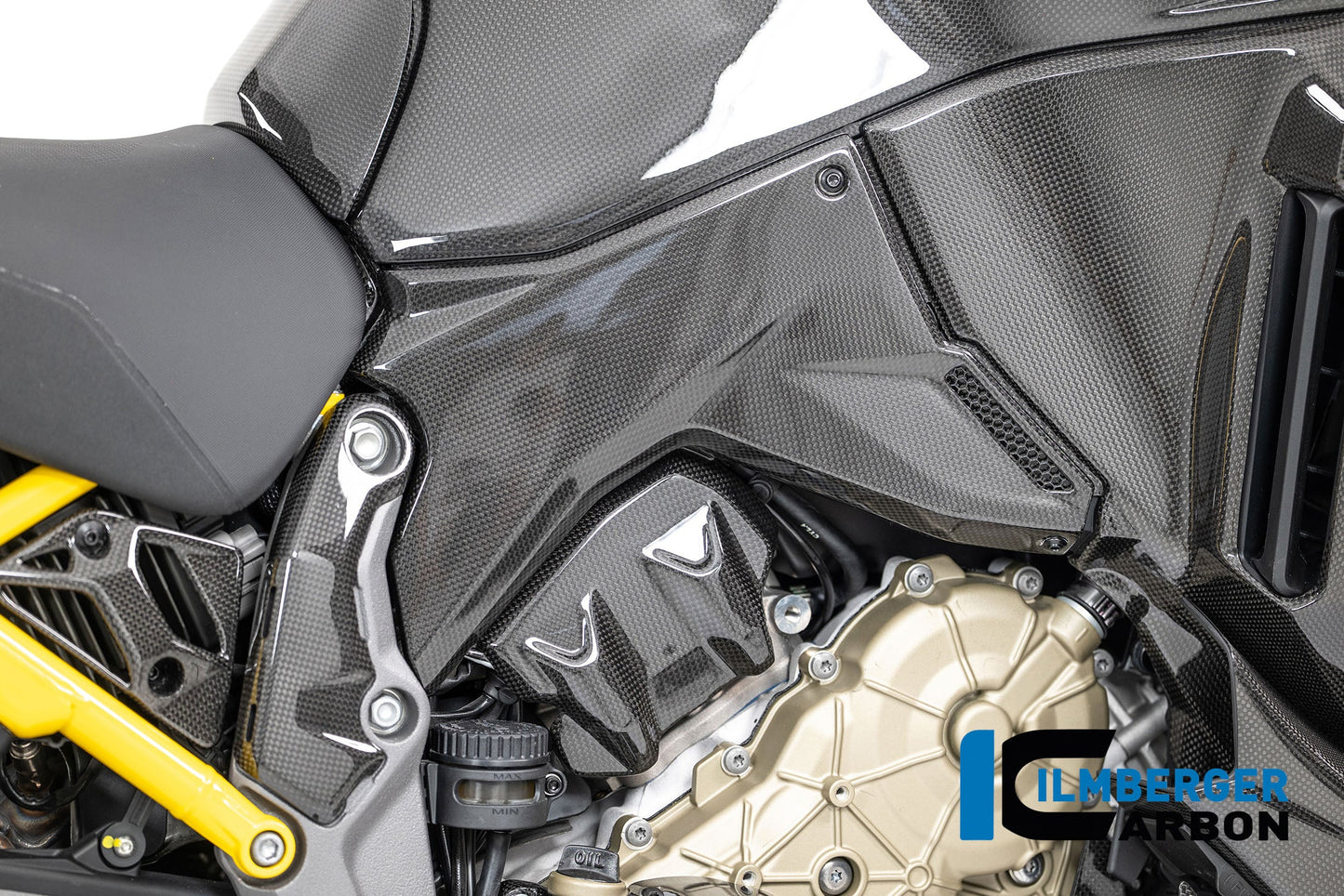 Rechter tankcover glanzend carbon Ducati Multistrada V4S Sport (2021-2024)