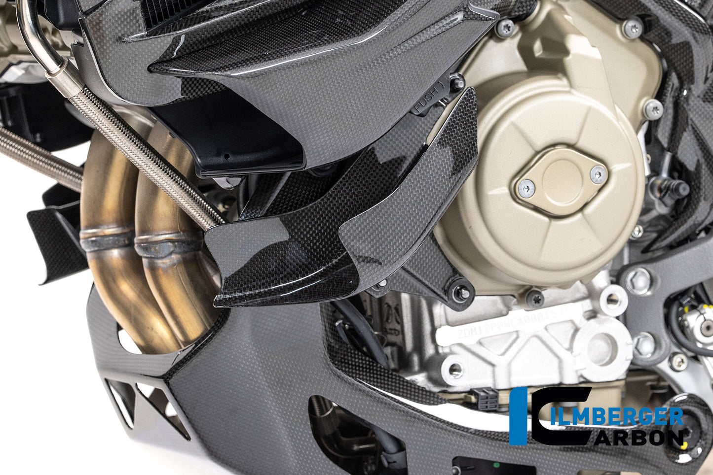 Onderste winglet links glanzend carbon Ducati Multistrada V4S (2025+)