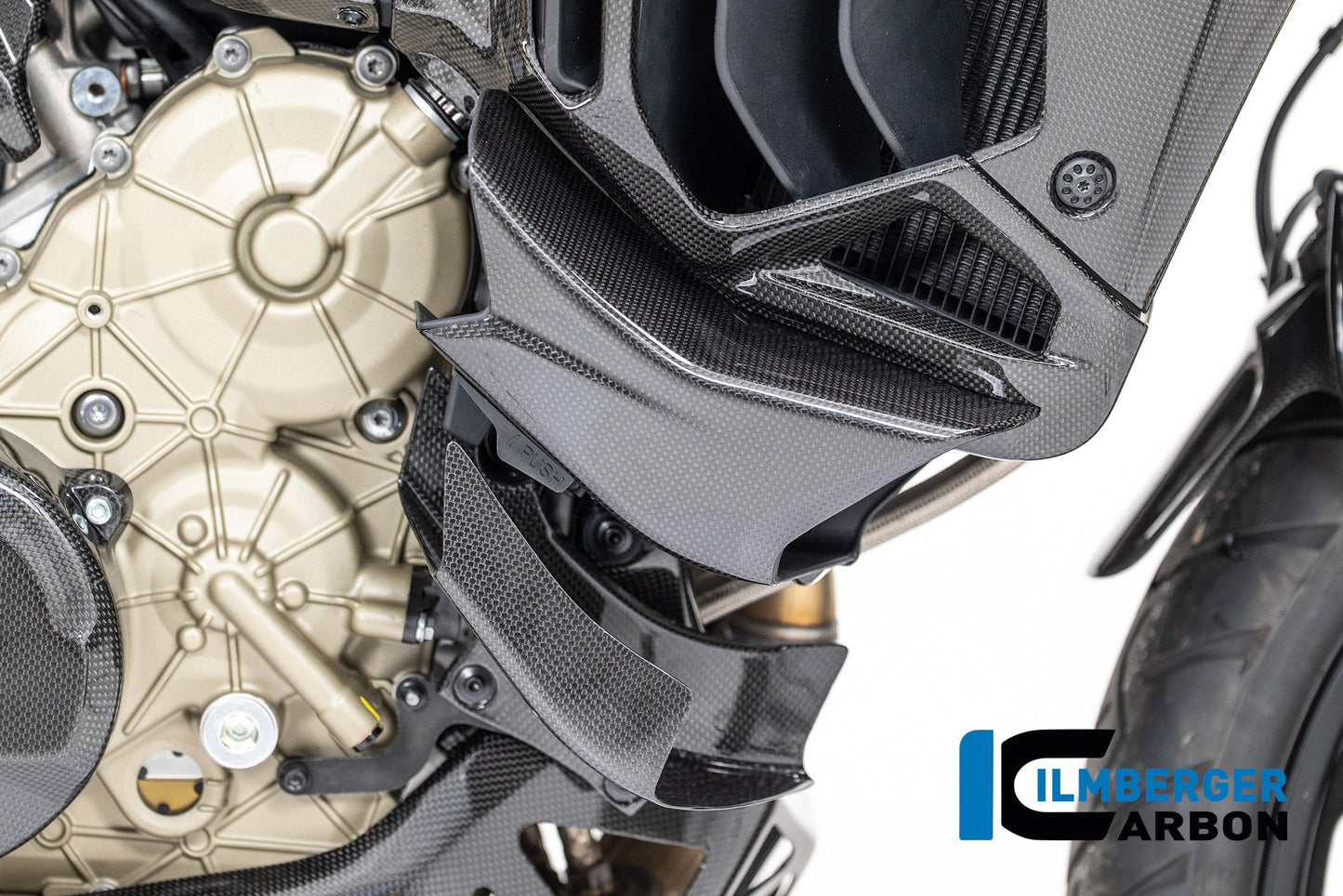 Rechter winglet op de zijkuip glanzend carbon Ducati Multistrada V4S Grand Tour (2024)