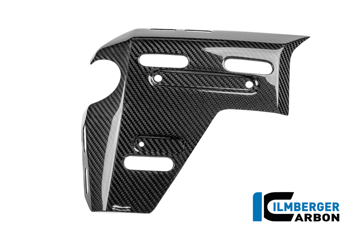 Panneau latéral de radiateur gauche avec points de fixation pour valises latérales Carbone brillant BMW R1300GS Adventure Triple Black (2024+)