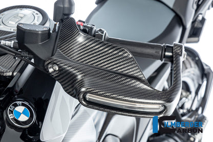 Handkap handbeschermer Hoog met Knipperlicht links mat carbon BMW R1300GS Adventure Option 719 Karakorum 2024+