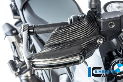 Handkap handbeschermer Hoog met Knipperlicht rechts mat carbon BMW R1300GS Adventure 2024+