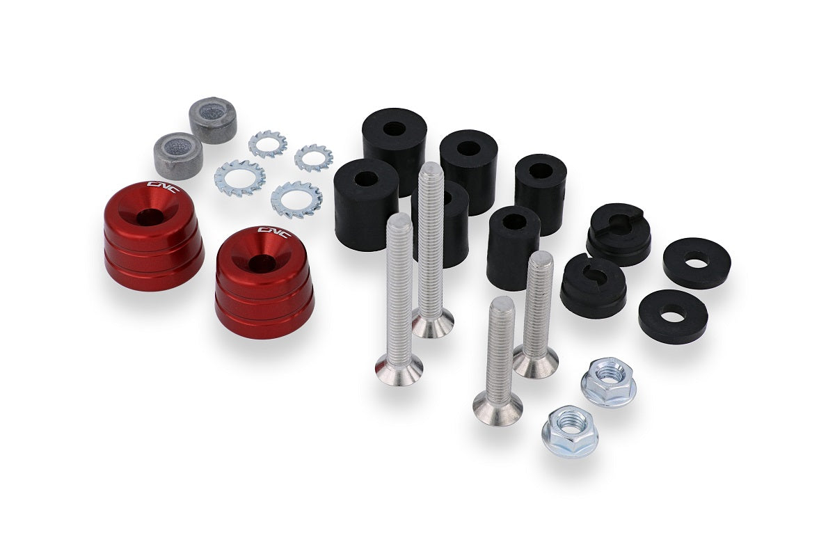 Stuurgewichtset 'Mini' CNC Racing Ducati 748 (1995-2003) leveringsomvang inclusief adapters en bouten
