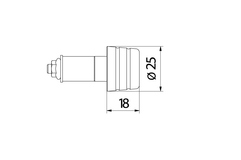 Stuurgewichtset 'Mini' CNC Racing Honda NC700D Integra (2012-2016) afmetingen